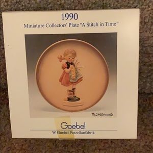 Goebel Miniature Plate “A Stitch in Time”